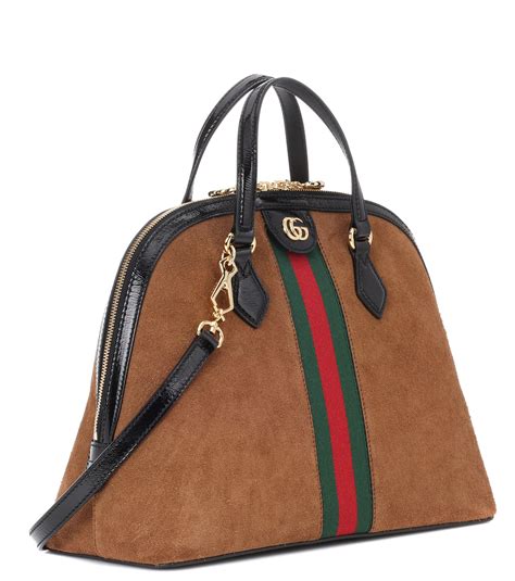 gucci brown suede bag